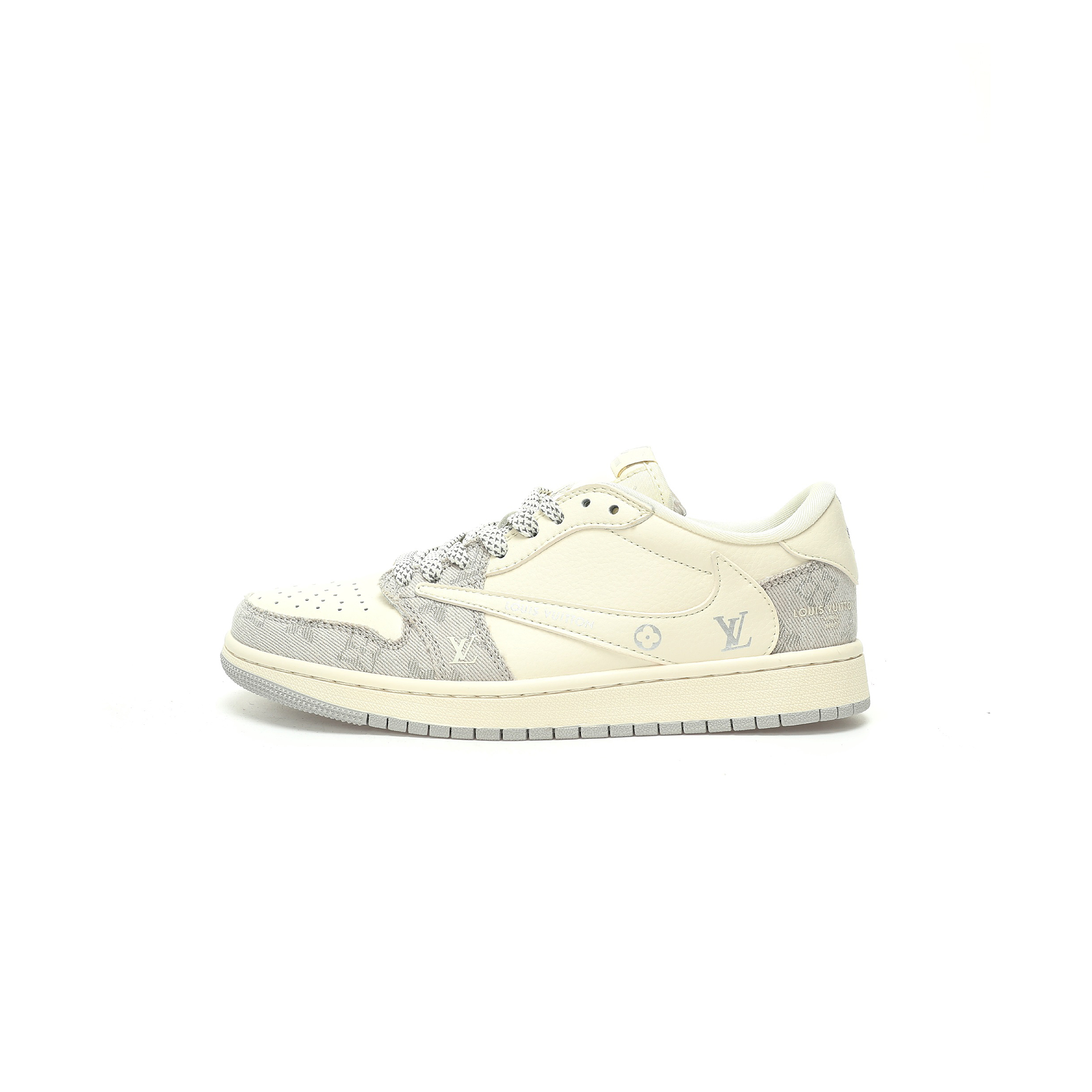 NIKE AIR JORDAN 1 LOW OG SP BEIGE GREY LV MONOGRAM LJ5188-004